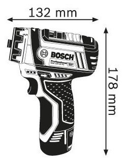 Imagen 6 de 10 de Taladro Atornillador Bosch Gsr12 12v Con Puntas Multifuncion