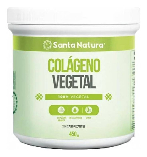 Colágeno Vegetal Puro Santa Natura Apto Para Veganos 450g