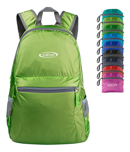 Mochila Para Campamento Impermiable Y Plegable-verde Claro