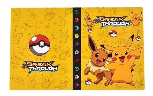 Album Protector Para Cartas Pokemon Diseño Pikachu Eevee