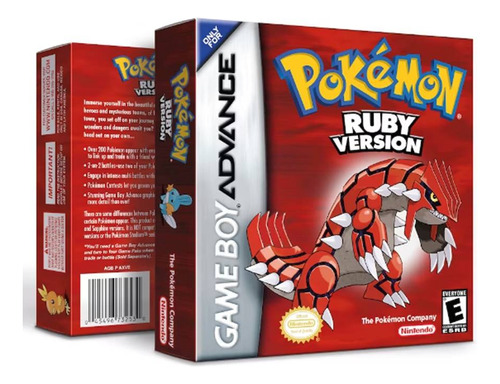 Pokemon Ruby Version Nintendo Game Boy Advance De Pikachu