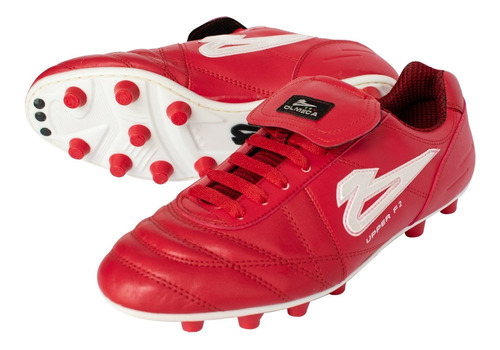 Zapato Futbol Profesional Olmeca Upper Pro Rojo Personalizado Gratis