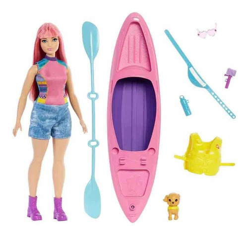 Boneca Barbie Daisy Dia De Passeio De Caiaque - Mattel Hdf75