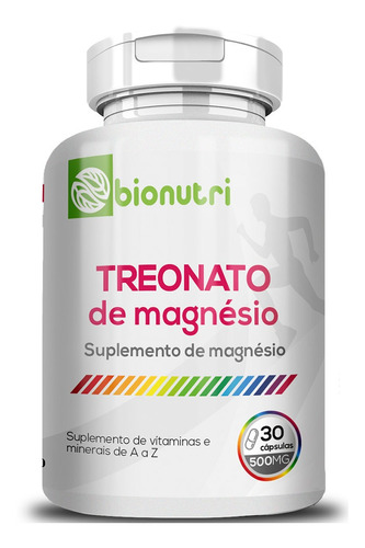 Treonato de magnesio 30 cápsulas 500 mg