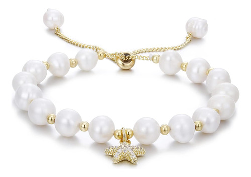 Lureme Pulsera De Perlas Cultivadas De Agua Dulce Para Mujer