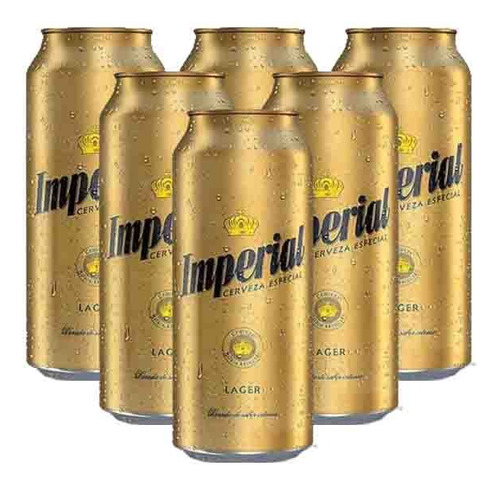 Cerveza Imperial Lager Pack X6 Latas 473ml Rubia