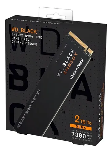 Ssd Western Digital M.2 Nvme Pcie Gen4 2tb Sn850x Wd Black