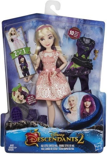 Boneca Disney Descendants Isle Mal Troca De Estilos Hasbro
