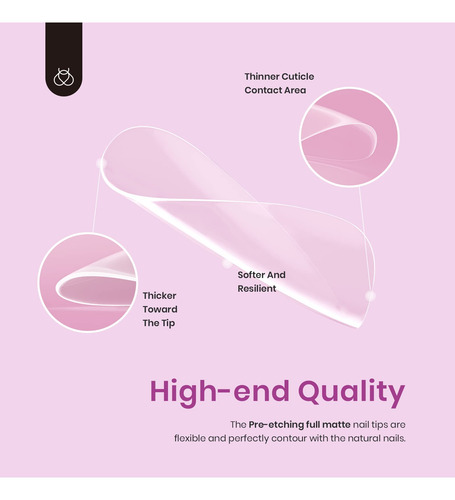 Kit De Extension De Uñas De Gel Ovaladas 5 En 1 Transparent Transparentes
