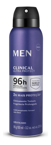 O Boticário Men Clinical Desodorante Aerosol 90g Fragrância Men