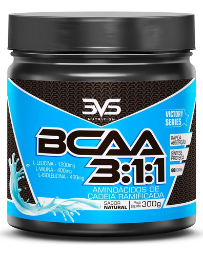 Bcaa 3.1.1 Pó 300g Sabor: Natural - Aminoácidos Essenciais - Rápida Absorção