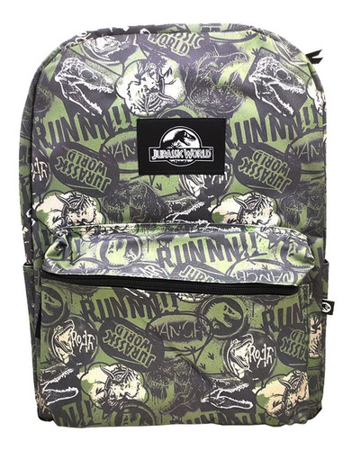 Mochila Jurassic World Pattern Line Espalda 17 PLG