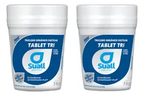 Comprar Kit 2 Potes Pastilhas Tablete Produtos Suall Para Piscinas