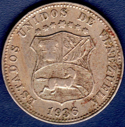 Moneda De 12 1/2 Céntimos 1936 Locha 