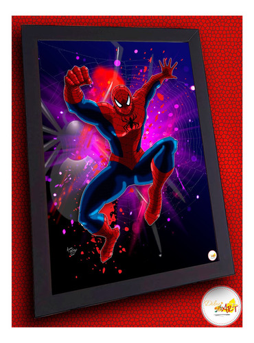 Imagen 1 de 9 de Cuadros De Animes Y Comics - Spiderman - Dibujart