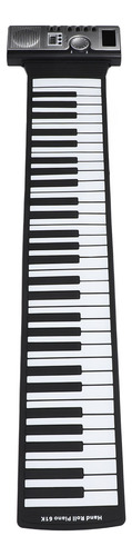 Roll Out Keyboard Piano, 61 Teclas, Silicone Portátil