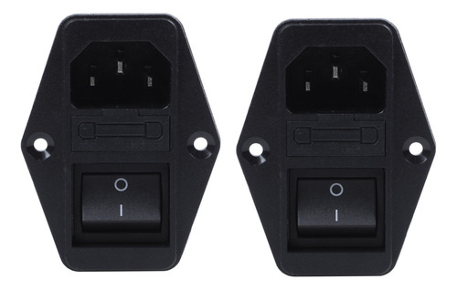 2 Terminales De Soldadura Con Filtro Emi Iec 320 C14 E Inter