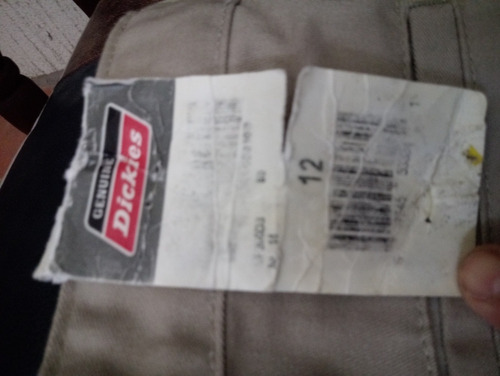 Pantalon Dickies Original Niño Beige Talla 12 Cote Normal (Usado)