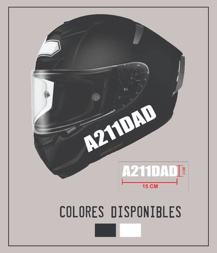 Calco Patente Casco Moto 