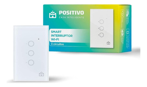 Smart Interruptor Wi-fi Positivo 3 Módulos Branco