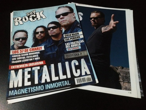 Metallica * Tapa Y Nota Revista Soy Rock 53 * 2008