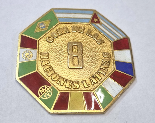 Medalla Natacion Copa De Las 8 Naciones Latinas 1987