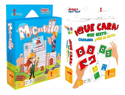 Set Juego De Cartas Mi Castillo +  Que Cara Que Gesto