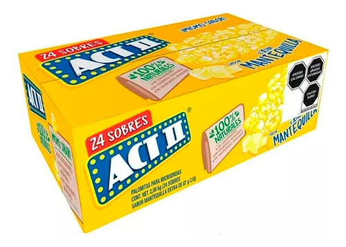 Palomitas De Maíz Actii De Extra Mantequilla 24 Sobres 87 Gr