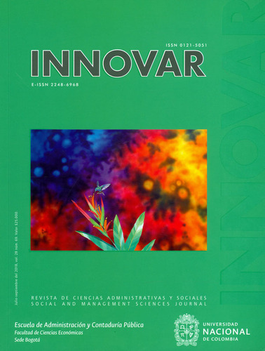 Revista Innovar Vol.8 No. 69, De Varios Autores. 1-5051-28-69, Vol. 1. Editorial Editorial Universidad Nacional De Colombia, Tapa Blanda, Edición 2018 En Español, 2018