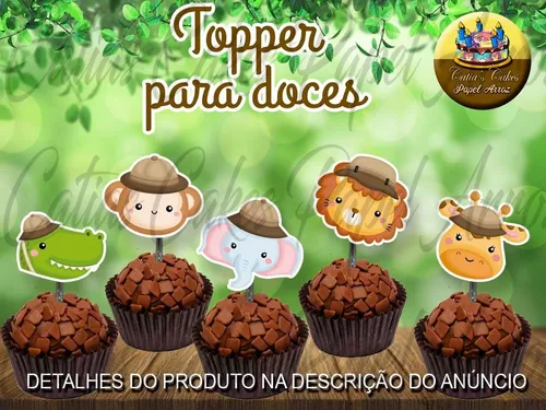 50 Topper Tags Para Doces Pintando O Sete 7