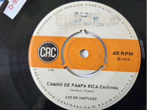 Vinilo Single De Los De Santiago El Recluta ( D-99