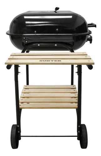 Asador Charola C/transportadoras Ruedas Azul Surtek