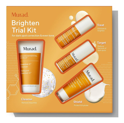 Murad Brighten Trial Kit De 4 Piezas Trial-size Kit $94 Valo