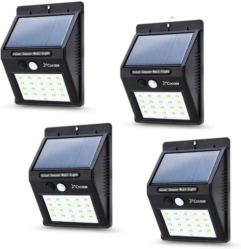 Imagen 1 de 1 de 4 Pack: Lámparas Solares Para Pared De 20 Leds