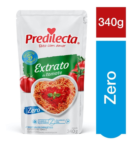 Imagem 1 de 1 de Extrato Tomate Zero 340g Predilecta
