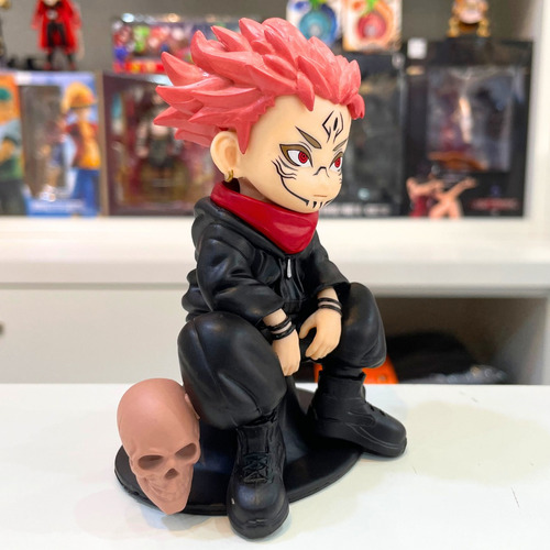 Action Figure Sukuna Jujutsu Kaisen Chibi Style Em Pvc
