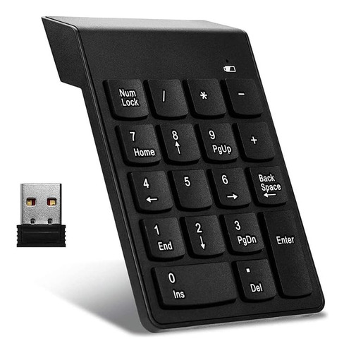 Mini Teclado Inalámbrico Numerico Usb Pc 2.4ghz 18 Teclas