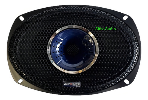 Par Medio Rango Jc Power C/driver 6x9 500 Watts Max P69md Color Negro/azul