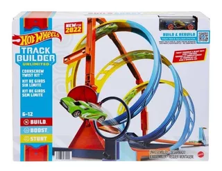 Hot Wheels Track Builder Kit De Giros Sin Límites