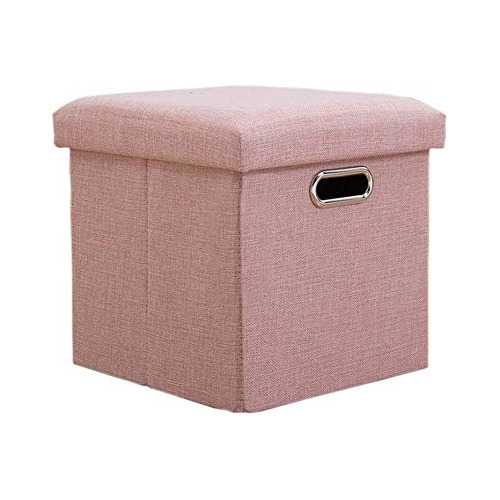 Folding Storage Ottoman Cube Foot Rest Stool Storage Se...