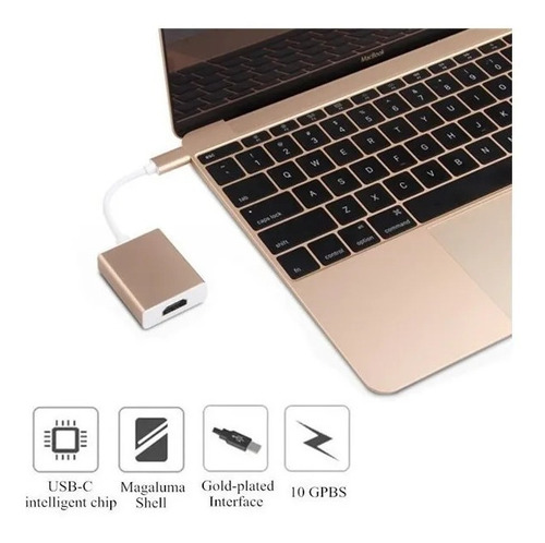 Adaptador Usb C A Hdmi Compatible Macbook Thunderbolt 3