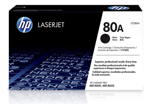 Tóner Hp 80a Cf280a Laser Jet Pro M401/m425 Original