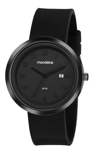 Relógio Masculino Mondaine 99489gpmvpi1 44mm Silicone Preto