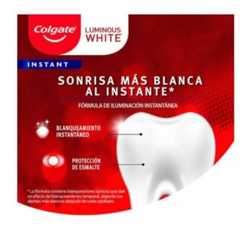 Pasta De Dientes Colgate Luminous White 4 Pzas De 75 Ml C/u