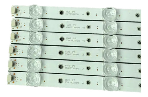 // 6 Tiras Con 8 Leds Tv 65 Tlc 65p610 65p612 65p615