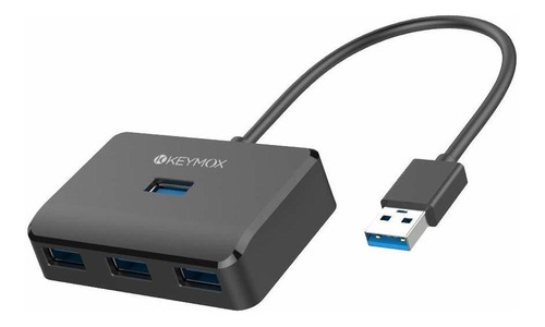 Keymox - Hub Usb 3.0 De 4 Puertos, Concentrador Usb De Datos