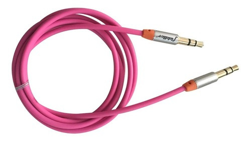 Cable De Audio Plug 3.5 A 3.5 Rosado 1 Mts Fiddler