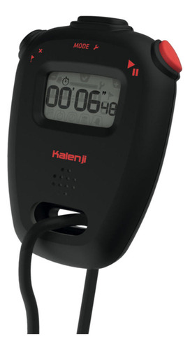 Cronómetro Kalenji Onstart 110, color negro, talla única