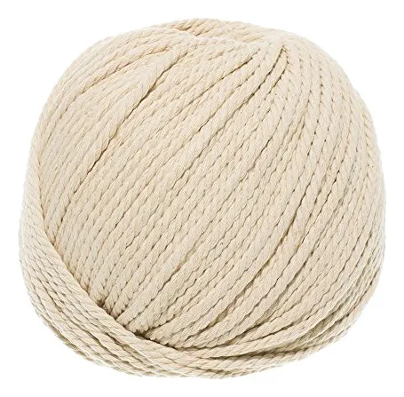 Cuerda De Algodn Natural - 3 Mm X 656 Pies