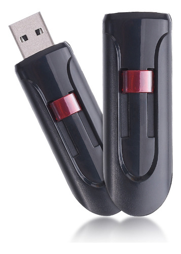 Pendrive Jaster Cruzer Glide 32gb 2.0 Preto E Vermelho